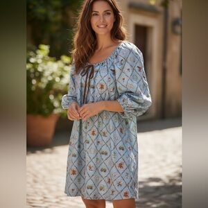 Floral Blue Jumpsuit